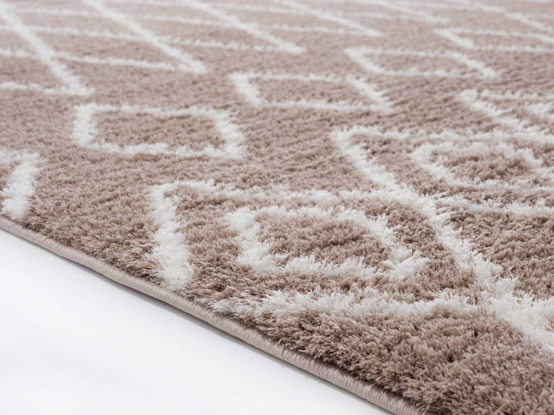 Rugs Dynamic Rugs - 94" x 126" x 1.2" Beige Microfiber Polyester Oversize Rug HomeRoots