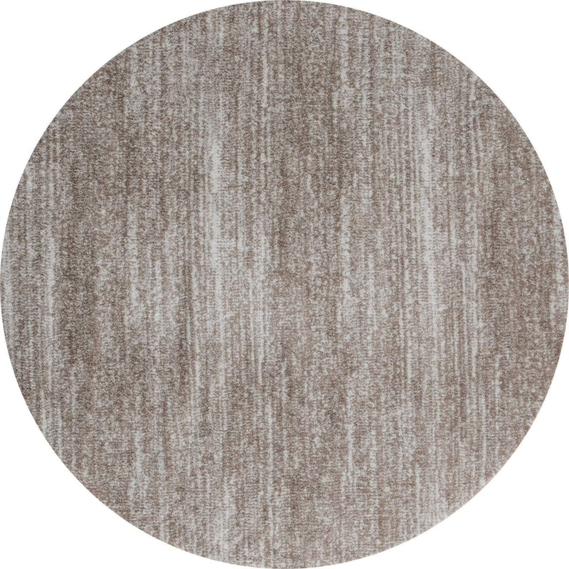 Rugs Dynamic Rugs 94" x 94" x 1.2" Beige Microfiber Polyester Round Rug 1684 HomeRoots