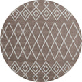 Rugs Dynamic Rugs - 94" x 94" x 1.2" Beige Microfiber Polyester Round Rug HomeRoots