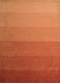 Rugs Entryway Rug - 23" x 86" x 0.46" Orange Polyester Runner Rug HomeRoots