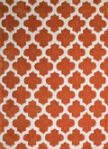 Rugs Entryway Rug - 23" x 86" x 0.46" Terracotta Polyester Runner Rug HomeRoots