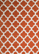 Rugs Entryway Rug - 23" x 86" x 0.46" Terracotta Polyester Runner Rug HomeRoots