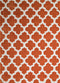 Rugs Entryway Rug - 23" x 86" x 0.46" Terracotta Polyester Runner Rug HomeRoots