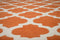 Rugs Entryway Rug - 23" x 86" x 0.46" Terracotta Polyester Runner Rug HomeRoots