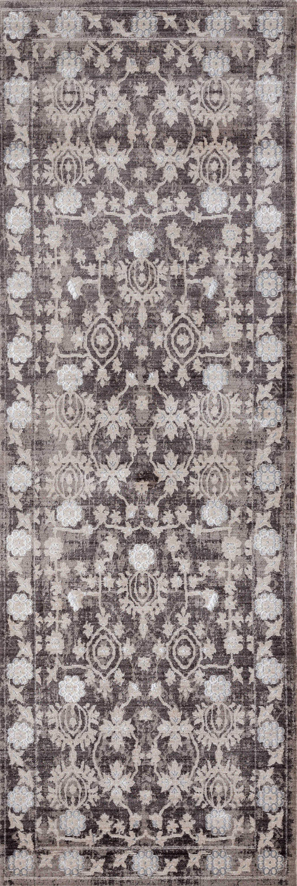 Rugs Entryway Rug - 32" x 96" x 0.2" Taupe Polyester Runner Rug HomeRoots