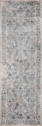 Rugs Entryway Rug 32" x 96" x 0.2" Turquoise Polyester Runner Rug 1172 HomeRoots