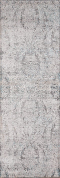 Rugs Entryway Rug - 32" x 96" x 0.2" Turquoise Polyester Runner Rug HomeRoots