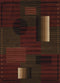 Rugs Entryway Runner Rug - 23" x 86" x 0.4" Auburn Polypropylene Runner Rug HomeRoots