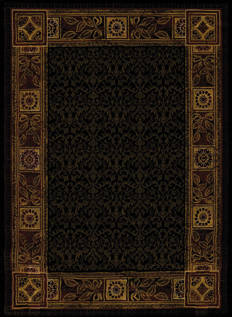 Rugs Entryway Runner Rug - 23" x 86" x 0.4" Tobacco Polypropylene Runner Rug HomeRoots