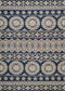 Rugs Entryway Runner Rug 31" x 47" x 0.39" Navy Polyester Runner Rug 8046 HomeRoots