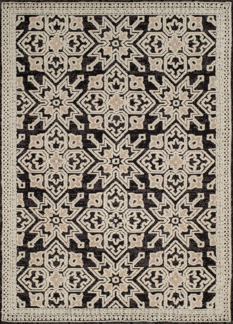 Rugs Entryway Runner Rug 31" x 47" x 0.39" Onyx Polyester Runner Rug 8066 HomeRoots