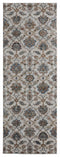 Rugs Entryway Runner Rug 31" x 86" x 0.79" Beige Microfiber/Polyester Runner Rug 7991 HomeRoots