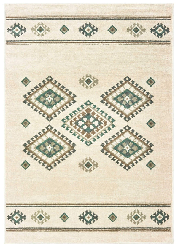 Rugs Extra Large Area Rugs 94" x 126" x 0.31" Canvas Polypropylene Oversize Rug 9854 HomeRoots