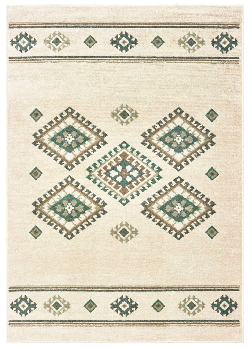 Rugs Extra Large Area Rugs 94" x 126" x 0.31" Canvas Polypropylene Oversize Rug 9854 HomeRoots