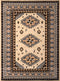 Rugs Fireplace Rugs 63" x 86" x 0.31" Ivory Polypropylene Area Rug 8724 HomeRoots