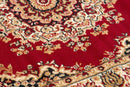 Rugs Fireplace Rugs - 63" x 86" x 0.31" Red Polypropylene Area Rug HomeRoots