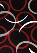 Rugs Fireplace Rugs 63" x 86" x 0.43" Grey Polypropylene Area Rug 8664 HomeRoots
