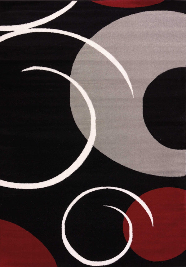 Rugs Fireplace Rugs - 63" x 86" x 0.43" Grey Polypropylene Area Rug HomeRoots