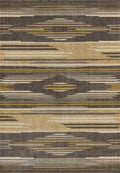 Rugs Fireplace Rugs 94" x 126" x 0.47" Grey Polypropylene Oversize Rug 8570 HomeRoots