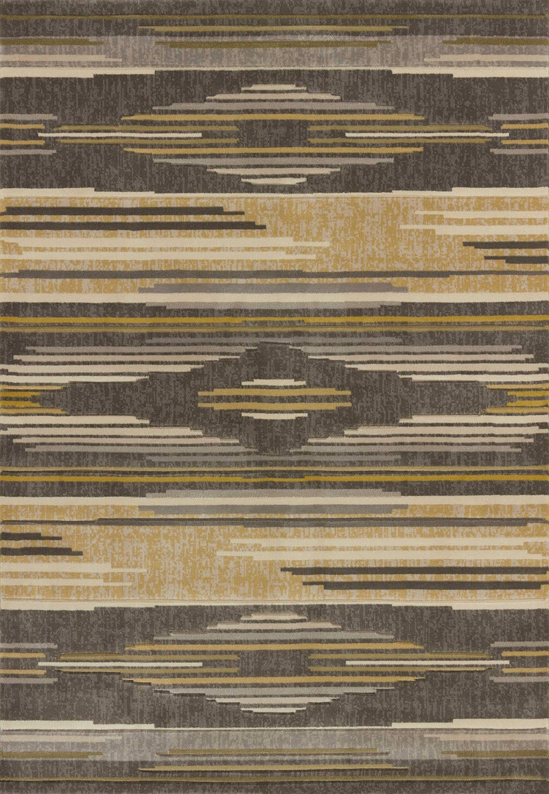 Rugs Fireplace Rugs 94" x 126" x 0.47" Grey Polypropylene Oversize Rug 8570 HomeRoots