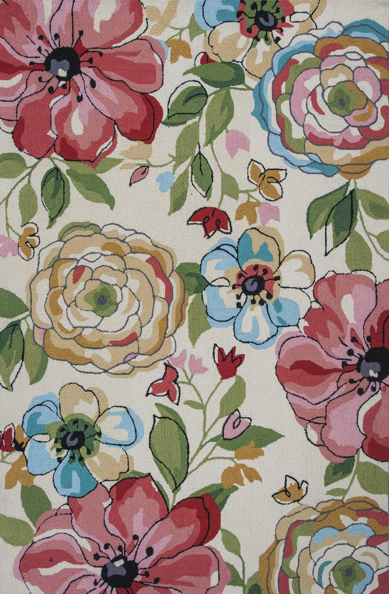 Rugs Floor Rug - 20" x 30" Polyester Sand Area Rug HomeRoots