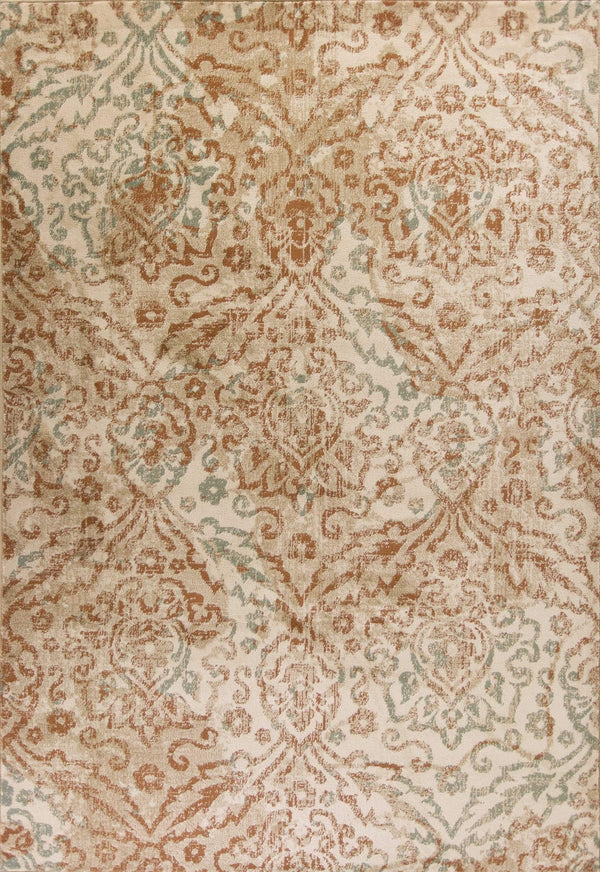 Rugs Floor Rug - 3'3" x 4'11" Polypropylene Sand Area Rug HomeRoots