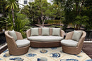 Rugs Floor Rug - 3'3" x 5'3" UV-treated Polypropylene Sand Area Rug HomeRoots