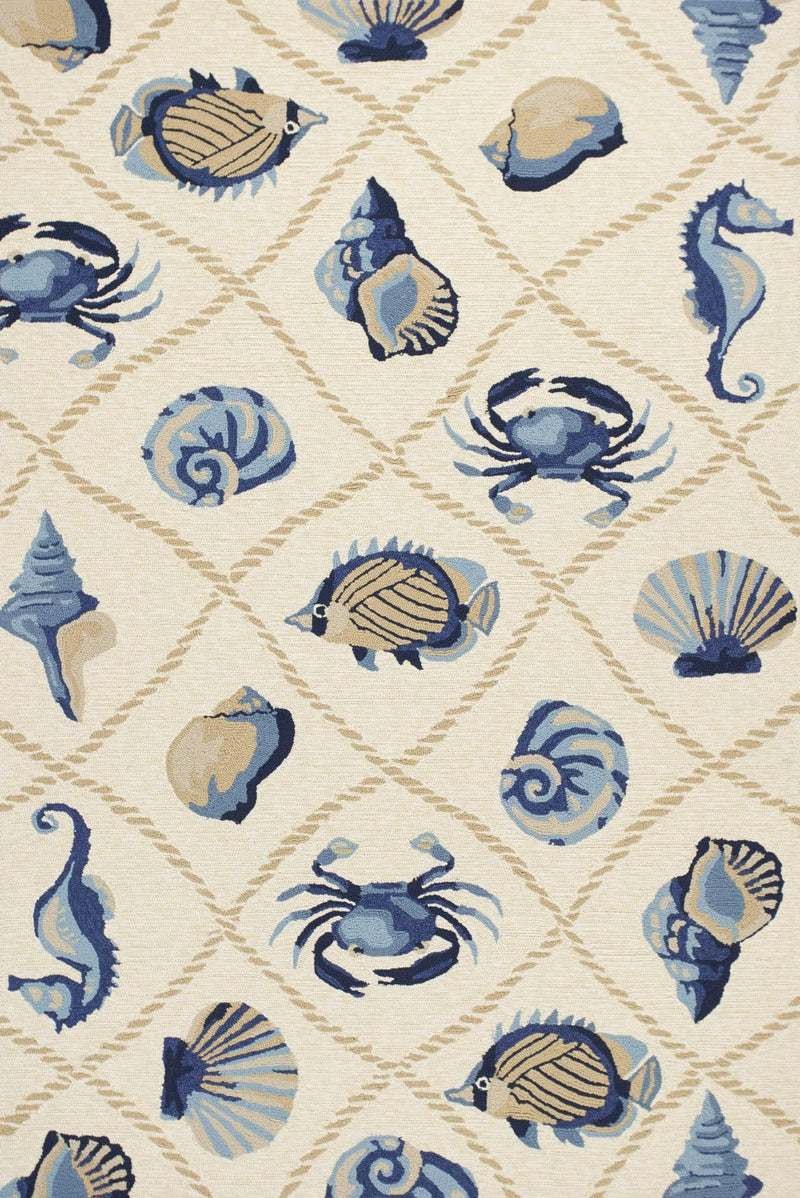 Rugs Floor Rug - 5' x 7'6" UV-treated Polypropylene Sand Area Rug HomeRoots