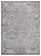 Rugs Floor Rugs 118" x 158" x 0.39" Grey Polyester/Olefin Oversize Rug 7863 HomeRoots