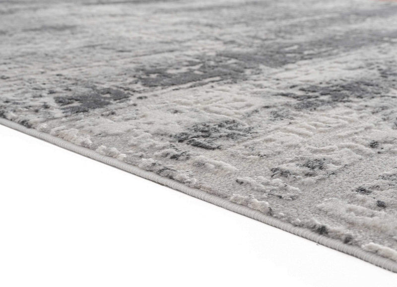 Rugs Floor Rugs - 118" x 158" x 0.39" Grey Polyester/Olefin Oversize Rug HomeRoots