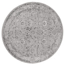 Rugs Floor Rugs 94" x 94" x 0.39" Grey Polyester/Olefin Round Rug 7861 HomeRoots