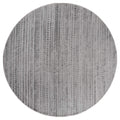 Rugs Floor Rugs 94" x 94" x 0.39" Grey Polyester/Olefin Round Rug 7917 HomeRoots