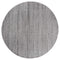 Rugs Floor Rugs 94" x 94" x 0.39" Grey Polyester/Olefin Round Rug 7917 HomeRoots