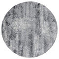 Rugs Floor Rugs - 94" x 94" x 0.39" Grey Polyester/Olefin Round Rug HomeRoots