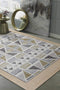 Rugs Gold Area Rugs - 105" X 156" X 0.'75" Ivory/Gold Polyester Rug HomeRoots