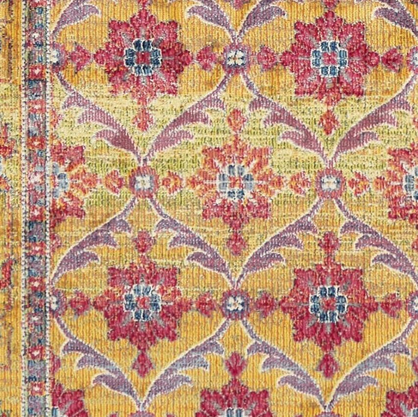 Rugs Gold Area Rugs - 118" X 158" X 0.'25" Gold Polypropylene Rug HomeRoots
