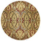 Rugs Gold Area Rugs - 23" X 35" X 0.'5" Gold Polypropylene Rug HomeRoots