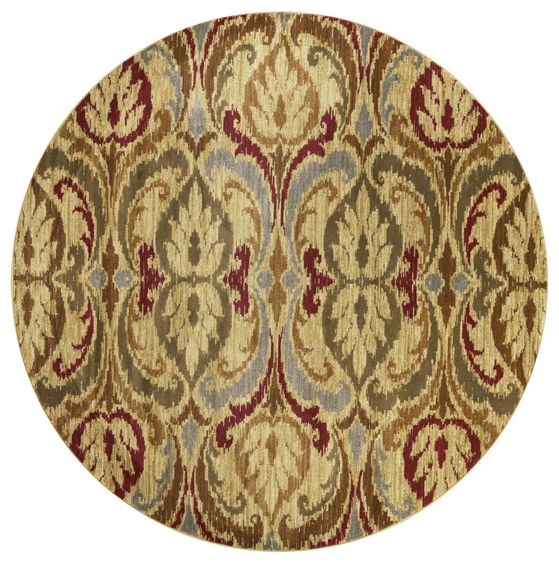 Rugs Gold Area Rugs - 23" X 35" X 0.'5" Gold Polypropylene Rug HomeRoots