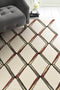 Rugs Gold Area Rugs - 60" X 84" X 0.'5" Cream/Gold Wool / Viscose Rug HomeRoots