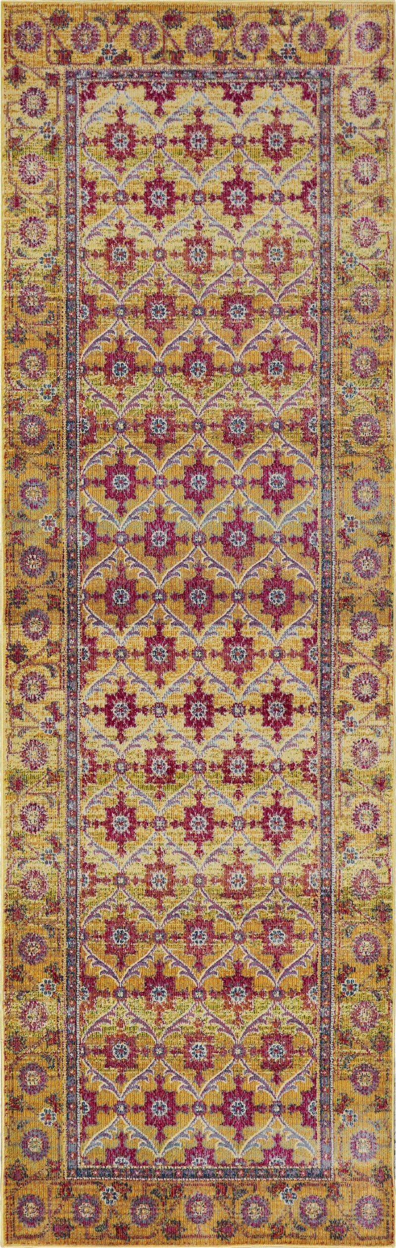 Rugs Gold Area Rugs - 63" X 91" X 0.'25" Gold Polypropylene Rug HomeRoots