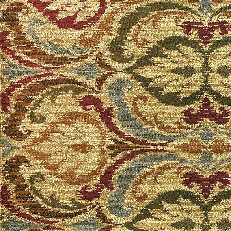 Rugs Gold Area Rugs - 63" X 91" X 0.'5" Gold Polypropylene Rug HomeRoots