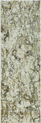Rugs Gold Rug - 114" X 156" X 0.'25" Ivory/Gold Polypropylene / Viscose Rug HomeRoots