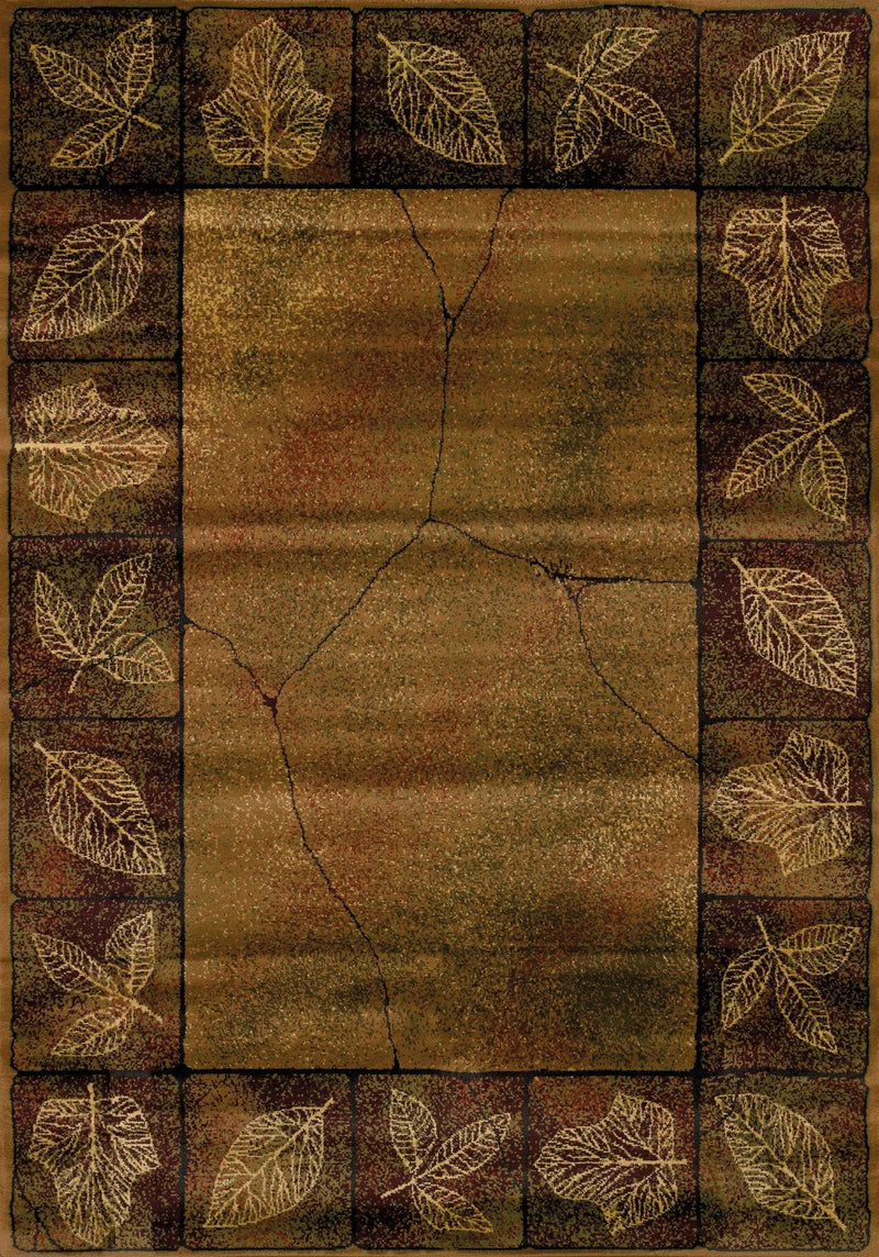 Rugs Gold Rug - 22" x 36" x 0.45" Gold Polypropylene Accent Rug HomeRoots