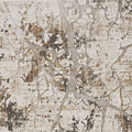 Rugs Gold Rug - 39" X 55" X 0.'25" Ivory/Gold Polypropylene / Viscose Rug HomeRoots