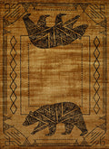 Rugs Gold Rug - 94" x 126" x 0.4" Gold Polypropylene Oversize Rug HomeRoots