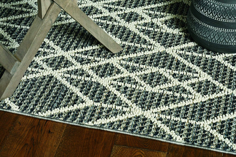 Rugs Gray Area Rug - 116" X 152" X 0.'25" Grey Polypropylene Rug HomeRoots
