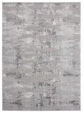 Rugs Gray Area Rug 150" x 180" x 0.36" Grey Polyester/Olefin Oversize Rug 7962 HomeRoots