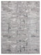 Rugs Gray Area Rug 150" x 180" x 0.36" Grey Polyester/Olefin Oversize Rug 7962 HomeRoots