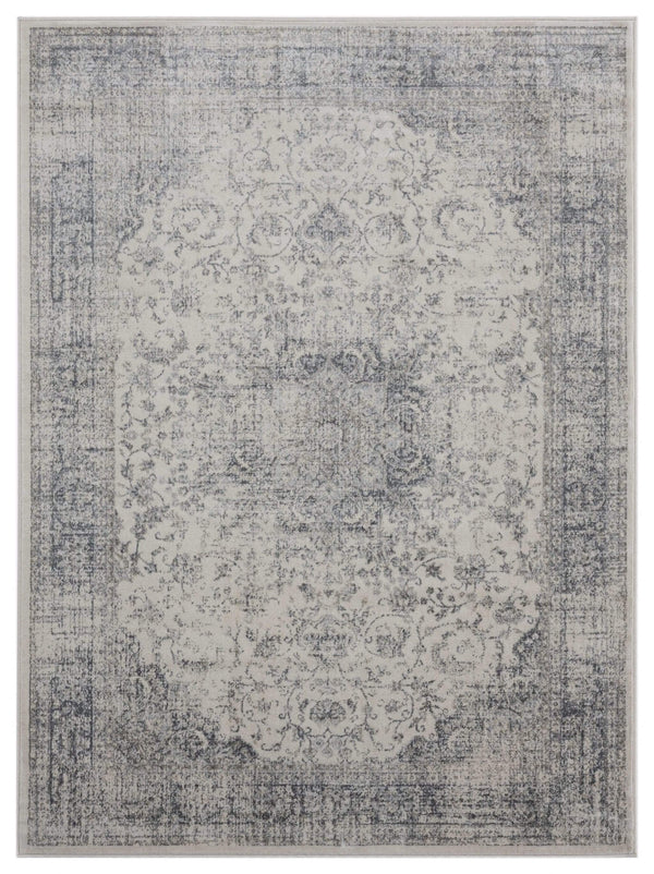 Rugs Gray Area Rug - 22" x 36" x 0.31" Grey Olefin Accent Rug HomeRoots