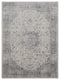 Rugs Gray Area Rug - 22" x 36" x 0.31" Grey Olefin Accent Rug HomeRoots